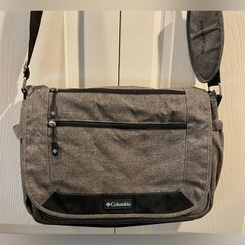 Columbia Departure Point Messenger Diaper Bag Insulated Travel Bag w/Strap EUC